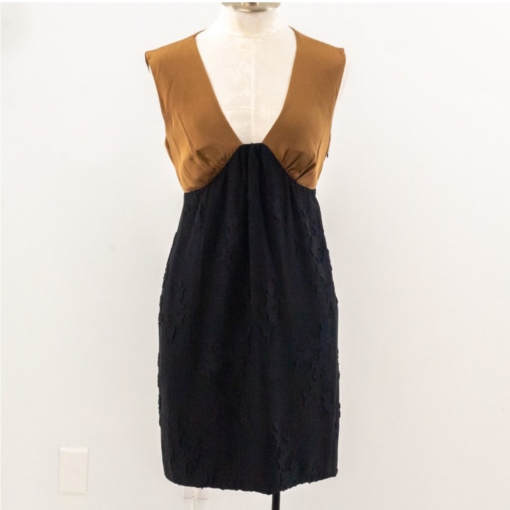 Tibi Silk + Cotton Colorblock dress - Size 6